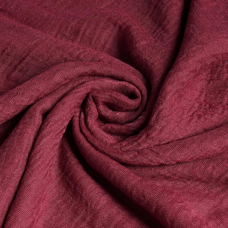 Wobe Women Summer Cotton Blend Crinkle Vintage Soft Long Scarf Linen Beach Shawl Wrap - Image 3